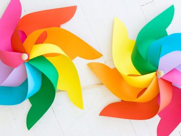 Ringletes Arcoíris Rainbow Pinwheels