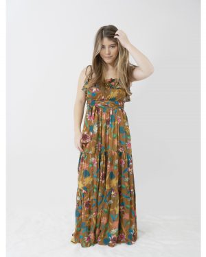 Watercolor Garden Dress S